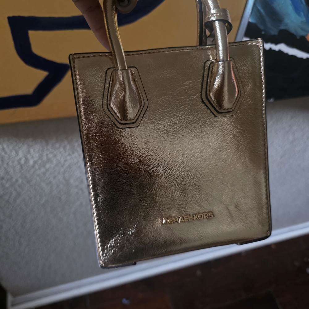 Michael Kors Metallic Gold Mini Bag